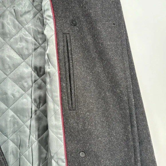 J. Crew Women’s Gray Wool Blend Double Breasted Pea Coat Jacket Size PXS Classic - Picture 8 of 13